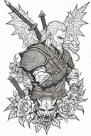 witcher 3 tattoo design idea
