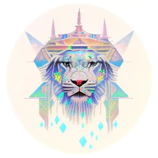 3 peak mountain with opal tattoo design idea