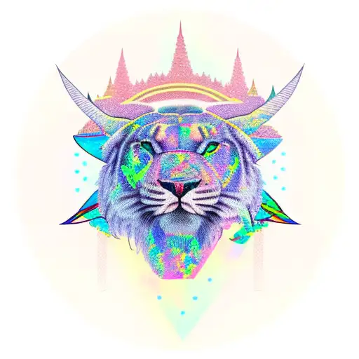 3 peak mountain with opal tattoo design idea