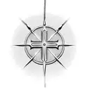 Christian Cross necklace tattoo design idea