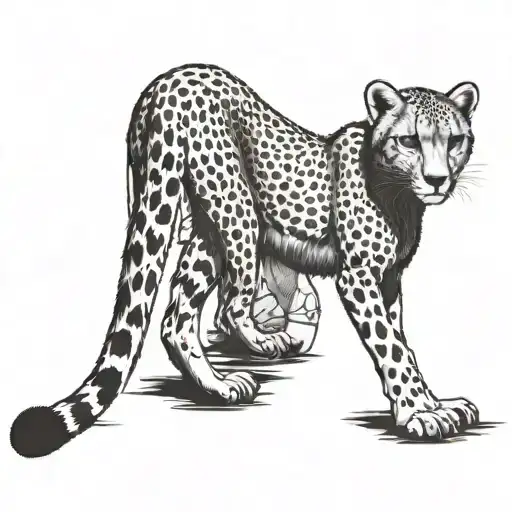 cheetah after war riz full body japan tattoo design idea
