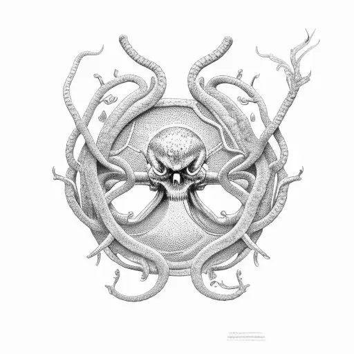 uroboros eel tattoo design idea