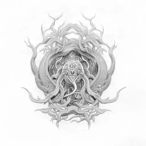 uroboros eel tattoo design idea