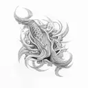 uroboros eel tattoo design idea