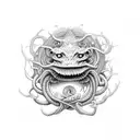 uroboros eel tattoo design idea