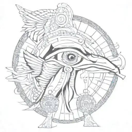 horus eye  tattoo design idea
