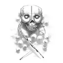 the words alive with the Pearl Jam stick figure after it tattoo design idea