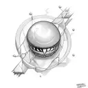 the words alive with the Pearl Jam stick figure after it tattoo design idea