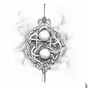 the words alive with the Pearl Jam stick figure after it tattoo design idea