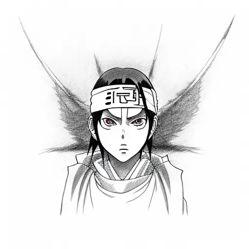 Itachi Uchiha tattoo design idea