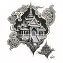 thai temple tattoo design idea