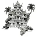 thai temple tattoo design idea