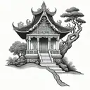 thai temple tattoo design idea