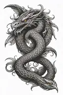 phoenix vs Snake tattoo tattoo design idea