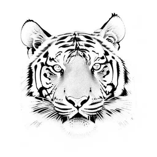 tiger template png tattoo design idea