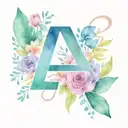DAK initials in russian in girly font  tattoo design idea