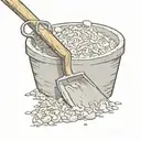cement, shovel tattoo design idea