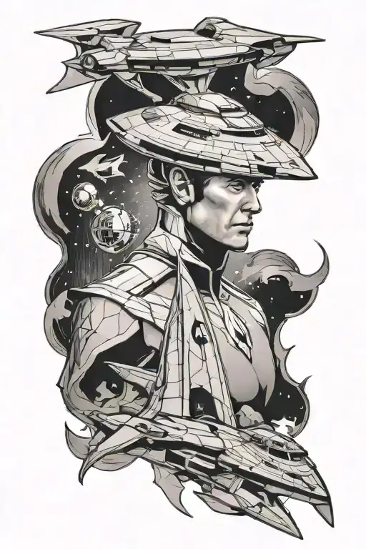 Star Trek vulcan tattoo design idea
