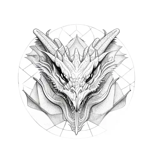 A dragon in the form of an Ouroboros tattoo design idea