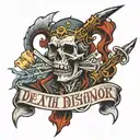 Death before Dishonor tattoo design idea