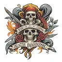 Death before Dishonor tattoo design idea