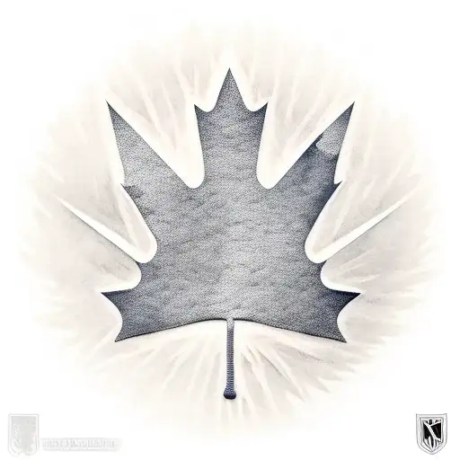 canadian flag waving tattoo