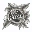 Garza last name tattoo tattoo design idea