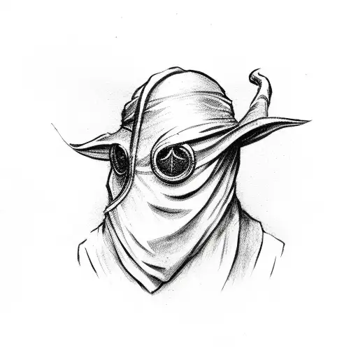 plague doctor tattoo design idea