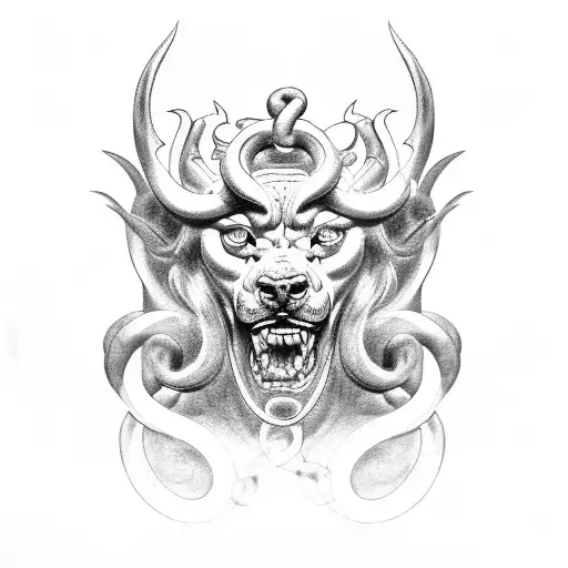 Zeus, Hercules and Cerberus, medusa  tattoo design idea