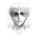 eren Yeager eyes in a rectangular box tattoo design idea