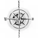 compass, clock, life. tattoo design idea