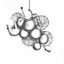 2 cherries tattoo design idea