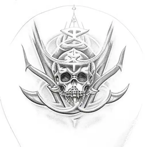 holy diver tattoo design idea