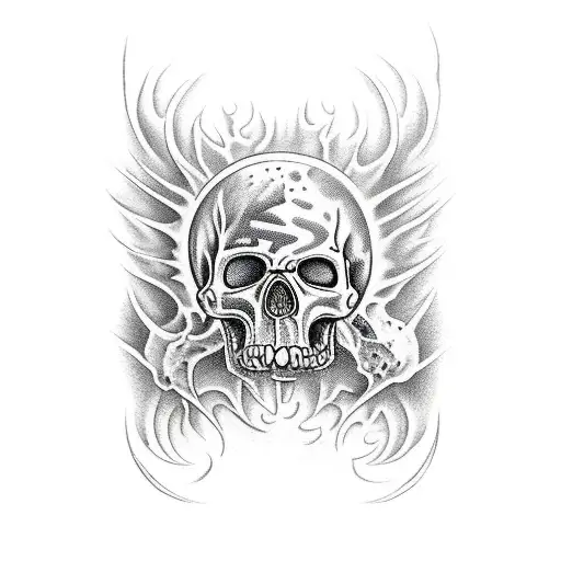 holy diver without skull tattoo design idea