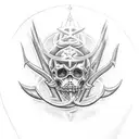 holy diver tattoo design idea