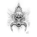 holy diver tattoo design idea