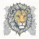 lion head psalms 91 forearm tattoo tattoo design idea