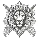 lion head psalms 91 forearm tattoo tattoo design idea