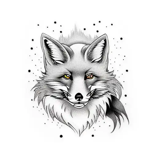 Spirit Fox  full body tattoo design idea
