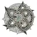 Welsh celtic knot tattoo design idea