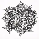 Welsh celtic knot tattoo design idea