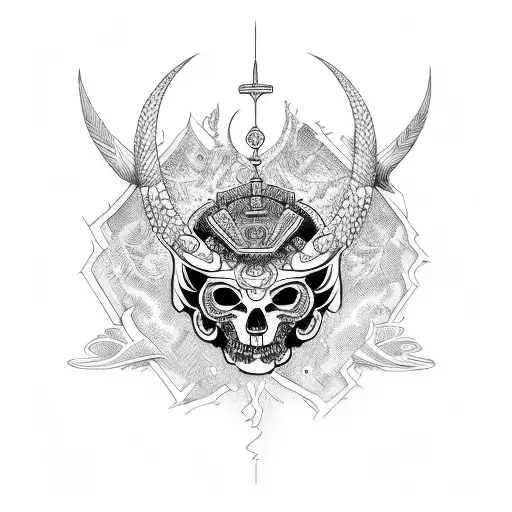dioses mayas tattoo design idea