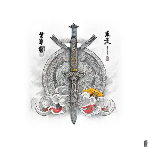 Sketch Sword Tattoo Idea - BlackInk AI