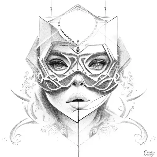 Cruz con ángel  tattoo design idea