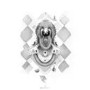 Dhoni namd within 7 number  tattoo design idea