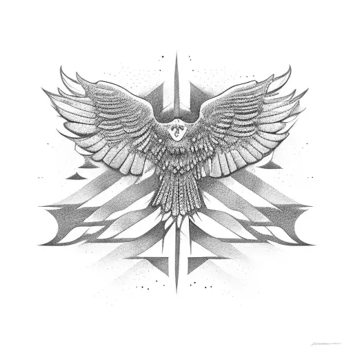 Icaro flying towards the sun tattoo design idea