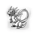 charizard tattoo design idea