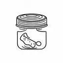 peanut butter jar tattoo design idea
