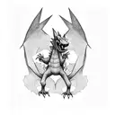 charizard tattoo design idea