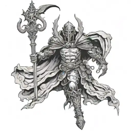 Dantes inferno templary man whit os os the dead tattoo stencil tattoo design idea